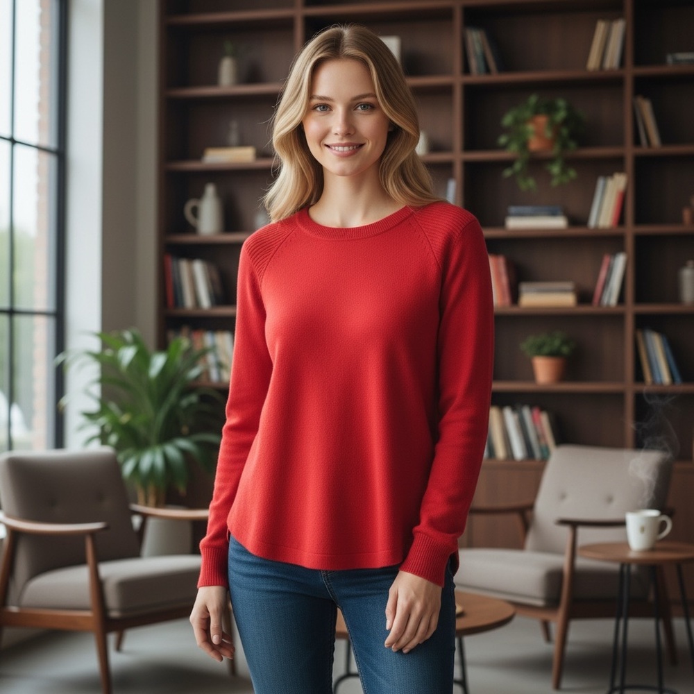 NWT RD Style x Stitch Fix Women’s Rounded Hem Stretch T Shirt Style Sweater